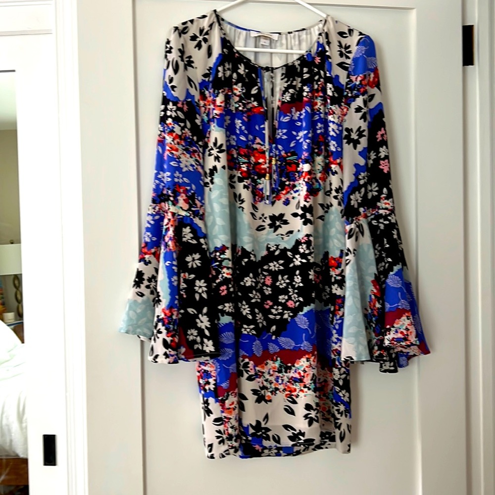 Yumi Kim multi color bell sleeve dress